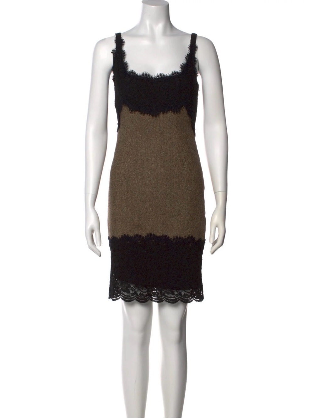 Diane von Furstenberg Deep Green Black Dress